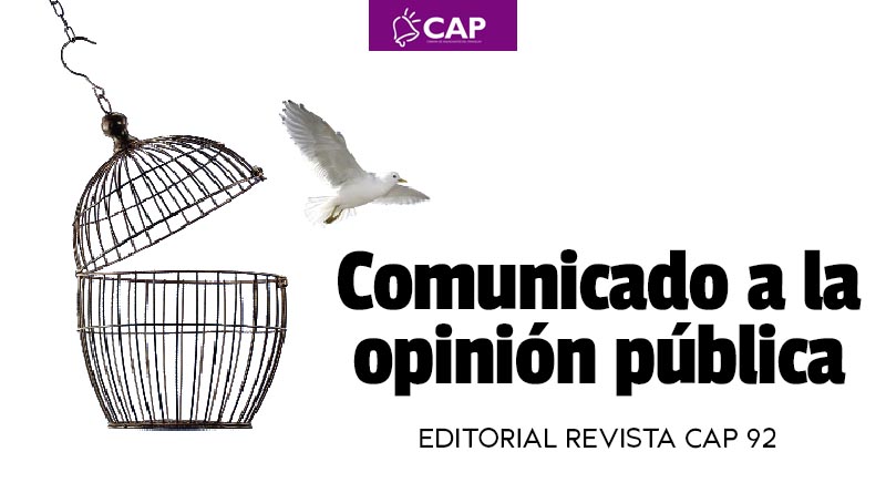 Comunicado a la opinión pública.