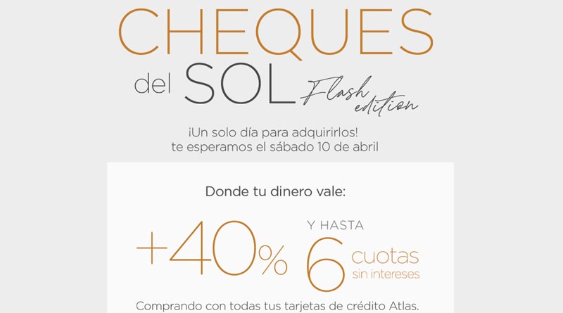 Shopping del Sol y Banco Atlas obsequiaron el 40% del valor de tus compras