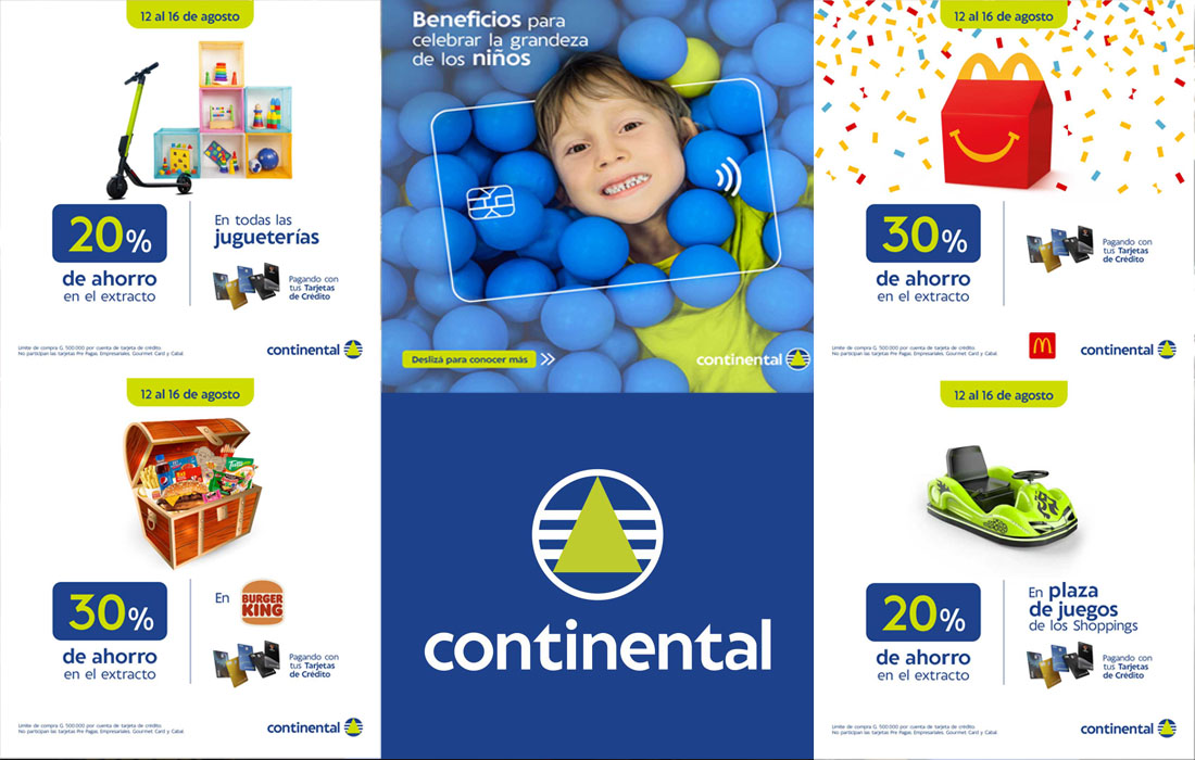 Banco Continental ofrece Grandes Beneficios para celebrar el mes de los niños