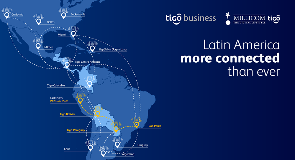 Millicom (Tigo) presenta su nueva red de fibra en el Corredor Bioceánico que conecta el Océano Pacífico con el Atlántico
