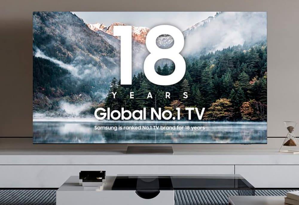 Samsung Electronics continúa reinando durante 18 años consecutivos como líder mundial del mercado de televisores