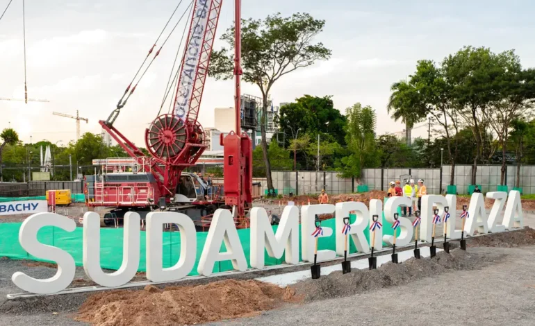 Sudameris inicia la construcción de Sudameris Plaza con la palada inicial de su futura sede icónica